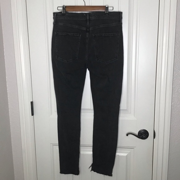 AGOLDE Jean Sophie High Waist Skinny Jeans in Black Size 31. - Picture 6 of 14